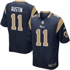 Men's Nike Los Angeles Rams #11 Tavon Austin Game Navy Blue Team Color NFL Jersey