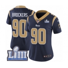 Women's Nike Los Angeles Rams #90 Michael Brockers Navy Blue Team Color Vapor Untouchable Limited Player Super Bowl LIII Bound NFL Jersey