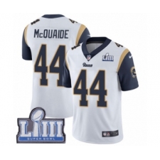 Youth Nike Los Angeles Rams #44 Jacob McQuaide White Vapor Untouchable Limited Player Super Bowl LIII Bound NFL Jersey