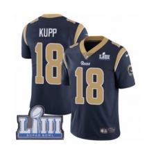 Men's Nike Los Angeles Rams #18 Cooper Kupp Navy Blue Team Color Vapor Untouchable Limited Player Super Bowl LIII Bound NFL Jersey