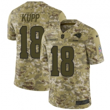 Youth Nike Los Angeles Rams #18 Cooper Kupp Limited Camo 2018 Salute to Service NFL Jersey