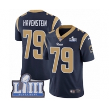 Youth Nike Los Angeles Rams #79 Rob Havenstein Navy Blue Team Color Vapor Untouchable Limited Player Super Bowl LIII Bound NFL Jersey