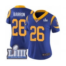 Women's Nike Los Angeles Rams #26 Mark Barron Royal Blue Alternate Vapor Untouchable Limited Player Super Bowl LIII Bound NFL Jersey