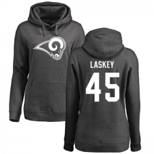 NFL Women's Nike Los Angeles Rams #45 Zach Laskey Ash One Color Pullover Hoodie
