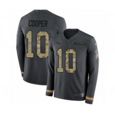 Men's Nike Los Angeles Rams #10 Pharoh Cooper Limited Black Salute to Service Therma Long Sleeve NFL Jersey