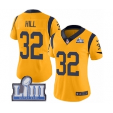 Women's Nike Los Angeles Rams #32 Troy Hill Limited Gold Rush Vapor Untouchable Super Bowl LIII Bound NFL Jersey