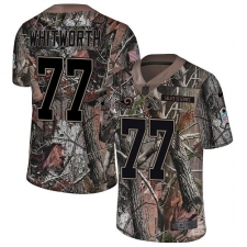 Men's Nike Los Angeles Rams #77 Andrew Whitworth Camo Rush Realtree Limited NFL Jersey
