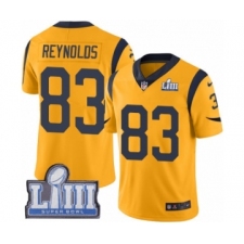 Men's Nike Los Angeles Rams #83 Josh Reynolds Limited Gold Rush Vapor Untouchable Super Bowl LIII Bound NFL Jersey