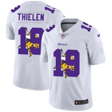 Men's Minnesota Vikings #19 Adam Thielen White Nike White Shadow Edition Limited Jersey