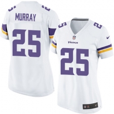 Women's Nike Minnesota Vikings #25 Latavius Murray Game White NFL Jersey