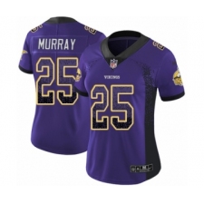 Women's Nike Minnesota Vikings #25 Latavius Murray Limited Purple Rush Drift Fashion NFL Jersey