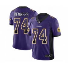 Men's Nike Minnesota Vikings #74 Mike Remmers Limited Purple Rush Drift Fashion NFL Jersey