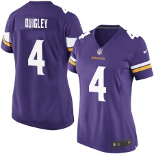 Women's Nike Minnesota Vikings #4 Ryan Quigley Game Purple Team Color NFL Jersey