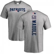 NFL Nike New England Patriots #68 LaAdrian Waddle Ash Backer T-Shirt