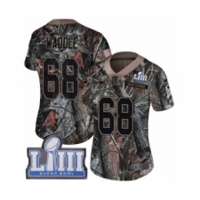 Women's Nike New England Patriots #68 LaAdrian Waddle Camo Rush Realtree Limited Super Bowl LIII Bound NFL Jersey