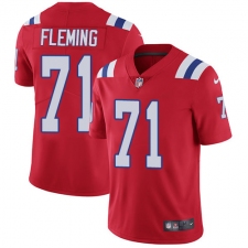 Youth Nike New England Patriots #71 Cameron Fleming Red Alternate Vapor Untouchable Limited Player NFL Jersey
