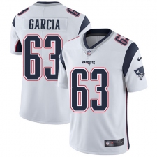 Youth Nike New England Patriots #63 Antonio Garcia White Vapor Untouchable Limited Player NFL Jersey