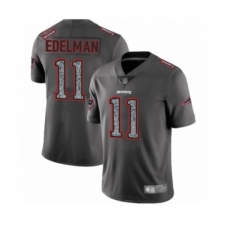 Men's New England Patriots #11 Julian Edelman Limited Gray Static Fashion Football Jersey