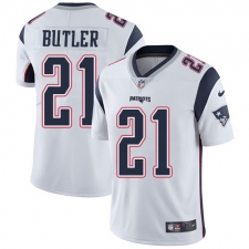 Youth Nike New England Patriots #21 Malcolm Butler White Vapor Untouchable Limited Player NFL Jersey