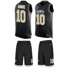Men's Nike New Orleans Saints #10 Chase Daniel Limited Black Tank Top Suit NFL Jersey