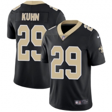Youth Nike New Orleans Saints #29 John Kuhn Black Team Color Vapor Untouchable Limited Player NFL Jersey