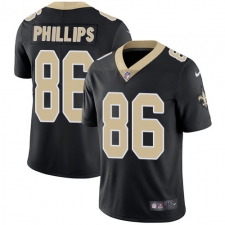Youth Nike New Orleans Saints #86 John Phillips Black Team Color Vapor Untouchable Limited Player NFL Jersey