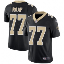 Men's Nike New Orleans Saints #77 Willie Roaf Black Team Color Vapor Untouchable Limited Player NFL Jersey