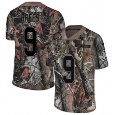 Youth Nike New Orleans Saints #9 Drew Brees Camo Rush Realtree Limited NFL Jersey