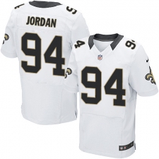 Men's Nike New Orleans Saints #94 Cameron Jordan White Vapor Untouchable Elite Player NFL Jersey
