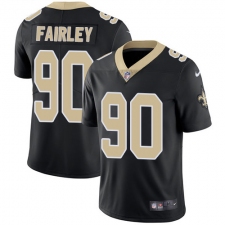 Men's Nike New Orleans Saints #90 Nick Fairley Black Team Color Vapor Untouchable Limited Player NFL Jersey