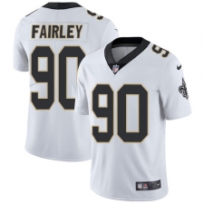 Youth Nike New Orleans Saints #90 Nick Fairley White Vapor Untouchable Limited Player NFL Jersey