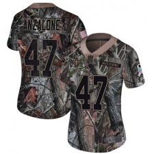 Women's Nike New Orleans Saints #47 Alex Anzalone Camo Rush Realtree Limited NFL Jersey