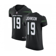 Men's New York Jets #19 Keyshawn Johnson Black Alternate Vapor Untouchable Elite Player Football Jersey