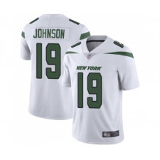 Men's New York Jets #19 Keyshawn Johnson White Vapor Untouchable Limited Player Football Jersey