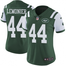 Women's Nike New York Jets #44 Corey Lemonier Elite Green Team Color NFL Jersey