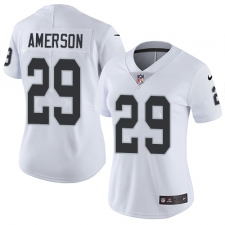 Women's Nike Oakland Raiders #29 David Amerson Elite White NFL Jersey
