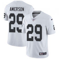 Youth Nike Oakland Raiders #29 David Amerson White Vapor Untouchable Limited Player NFL Jersey