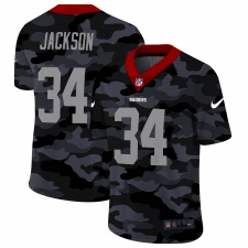 Men's Oakland Raiders #34 Bo Jackson Camo 2020 Nike Limited Jersey