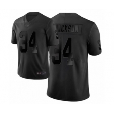 Men's Oakland Raiders #34 Bo Jackson Limited Black City Edition Football Jersey