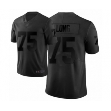 Men's Oakland Raiders #75 Howie Long Limited Black City Edition Football Jersey