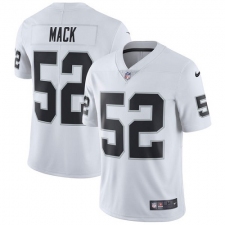 Youth Nike Oakland Raiders #52 Khalil Mack Elite White NFL Jersey