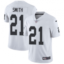 Youth Nike Oakland Raiders #21 Sean Smith White Vapor Untouchable Limited Player NFL Jersey
