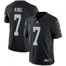 Youth Nike Oakland Raiders #7 Marquette King Elite Black Team Color NFL Jersey