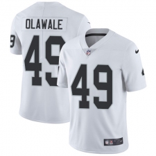 Youth Nike Oakland Raiders #49 Jamize Olawale Elite White NFL Jersey