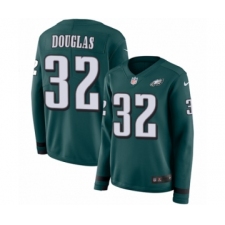 Women's Nike Philadelphia Eagles #32 Rasul Douglas Limited Green Therma Long Sleeve NFL Jersey