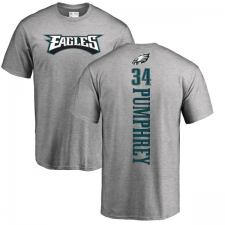 Nike Philadelphia Eagles #34 Donnel Pumphrey Ash Backer T-Shirt