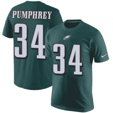 Nike Philadelphia Eagles #34 Donnel Pumphrey Green Rush Pride Name & Number T-Shirt