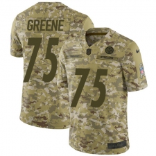 Men's Nike Pittsburgh Steelers #75 Joe Greene Limited Camo 2018 Salute to Service NFL Jersey