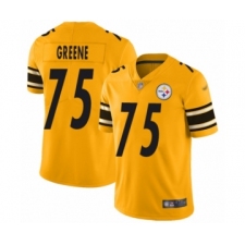 Men's Pittsburgh Steelers #75 Joe Greene Limited Gold Inverted Legend Football Jersey