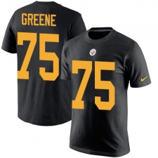 Nike Pittsburgh Steelers #75 Joe Greene Black Rush Pride Name & Number T-Shirt